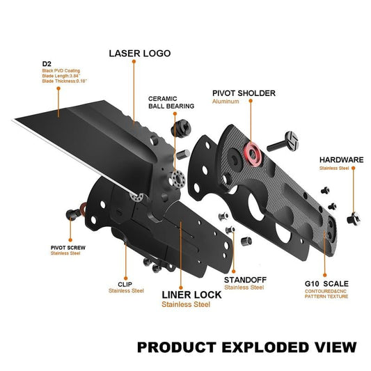 PROPONENT ATZ-1820P D2 Steel Black PVD Blade(Buy 2 Free Shipping)